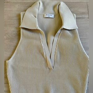 Babaton medium sculpt knit polo NEW